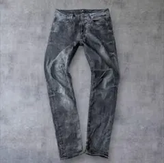 ZARA MAN ブラック デニム スキニー Y2K フェード加工 W31のサムネイル