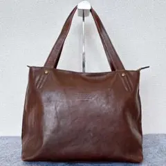 Dakota ブラウンレザーA4トートバッグ【新品、未使用品♡】 中古・古着通販】Dakota (ダコタ) チーザレ アニマル柄トート