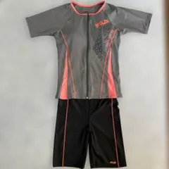 FILA 水着 Mグレー/ピンク