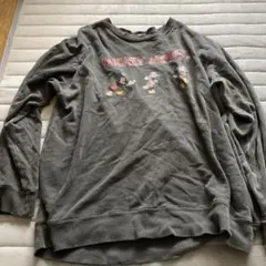 ミッキーマウス グレー スウェット