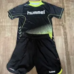 hummel サッカーウェアセット ブラック/イエロー
