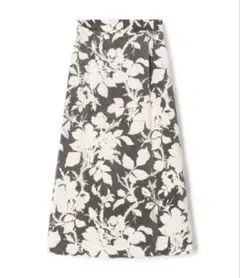 【新品】トゥモローランド コットンレーヨンコーデュロイプリント Iラインスカート