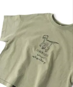 【タグ付き新品未使用】BREEZE 恐竜刺繍　半袖Tシャツ120センチ