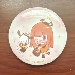 カラフルピーチ からぴち えと サンリオ デフォ 缶バ j - メルカリ