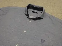 ブラックレーベル　クレストブリッジ　鹿の子シャツ　ストレッチ　美品　LL