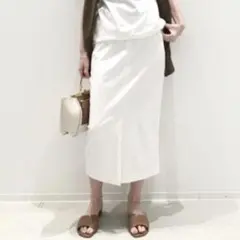 【新品未使用】L'Appartement Lisiere ミモレスリットスカートのサムネイル