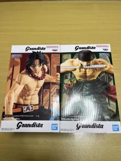 ワンピースのGrandistaフィギュア、エースとゾロ