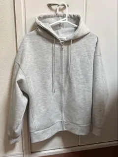 ★sm2 blue 可愛いパーカー　グレー★美品 サマンサモスモス　ブルー