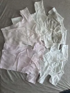 肌着50〜60cm 7枚セット(短肌着4枚+長肌着3枚)