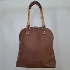 トートバッグ ブラウン ロープハンドル ゴールド スタッズのサムネイル