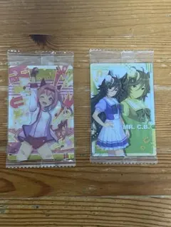 【新品未開封】ウマ娘 ウエハース カード ハルウララ　ミスターシービー