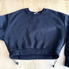 GUヘビーウェイトドローストリングプルオーバー S パーカートレーナースウェット