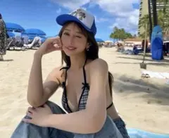 チェック柄三角ビキニ セパレート水着