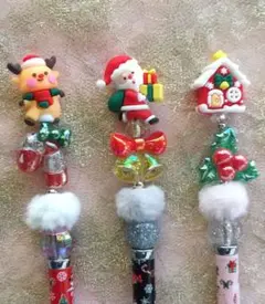 カスタムボールペン X'masセット② クリスマス柄3本セット