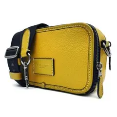 希少色✨コーチ ワイアット ショルダーバッグ イエローグリーン レザー 斜めがけ