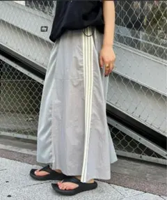 【etsinta/エシンタ】リメイクジャージボリュームスカート グレー