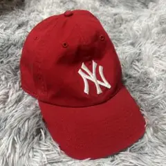ニューヨーク・ヤンキース 赤 ベースボールキャップ