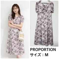 PROPORTION❤️シアーフラワーワンピース　プロポーション