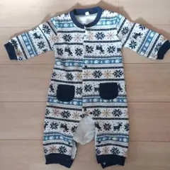 トナカイ ノルディック柄ロンパース 80cm
