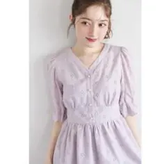 タグ付き新品⭐︎tocco コットンレースペプラムブラウス