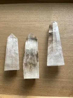 水晶 ローズクォーツ ポインター 六角柱 - メルカリ