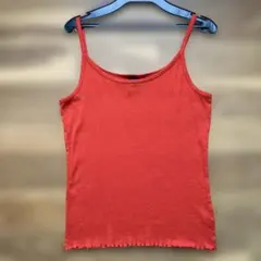 GAP キャミソール レッド 綿　リブ　Mサイズのサムネイル