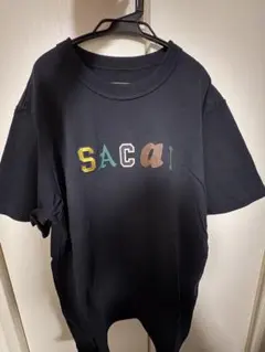 sacai サカイ ライン入り ポロシャツ 1 半袖 黒 - メルカリ