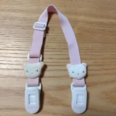 familiar　ファミリア　ハンカチクリップ　スタイ　ピンク