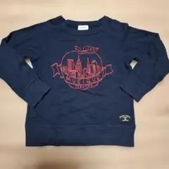 GROOVY COLORS ネイビー トレーナー