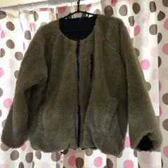 リバーシブルボアブルゾン