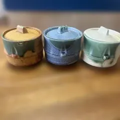 蓋付陶器3個のサムネイル