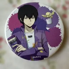 中古　傷あり　雲雀恭弥 つなぎ　缶バッジ 家庭教師ヒットマン REBORN!