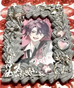 ホイップデコ 推し活 硬質ケース グレー ピンク メタリック トレカケース