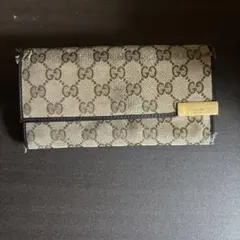 （値下げ交渉可能）Gucci GGパターン 長財布 ベージュ/ブラウン