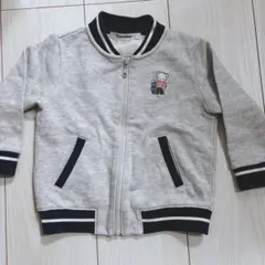 familiar グレー ジップアップアウター　ファミリア