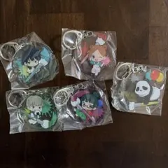 呪術廻戦　ミニキャラ　アクリルキーホルダー　伏黒　野薔薇　棘　真希　パンダ