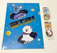 BT21 A4クリアファイル　ラバーマスコット　缶バッジ　BTS