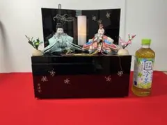 雛人形用 間口50cm収納型飾り台 屏風 雪洞 紅白梅セットA - メルカリ