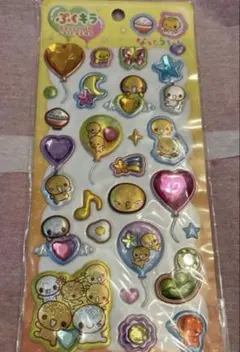 クラックス ぷくキラ なっとうちゃん ぷっくりシール ステッカー