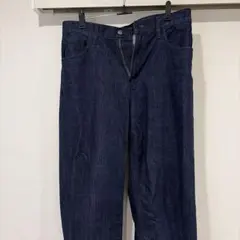 UNIQLO ワイドストレートデニム ダークブルー　30インチ