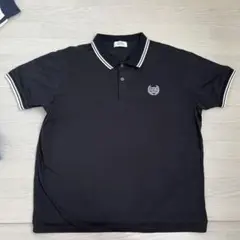 ブラック　ポロシャツ　メンズレディース