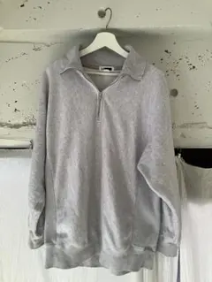 H BEAUTY&YOUTH ハーフジップスウェット