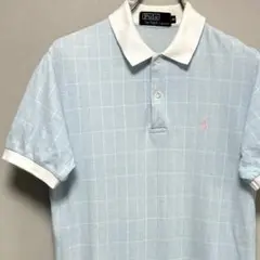 POLO Ralph Lauren ポロ ラルフローレン ポロシャツ水色チェック