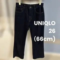 UNIQLO ストレートデニム インディゴブルー 26(66cm)