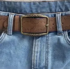 ベルト　ウエスタン　ブラウン　ヴィンテージ　レトロ　アメカジ