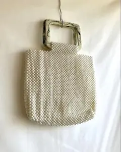 ✅総ビーズ✅レトロパーティーハンドバッグ