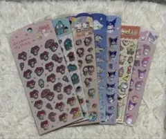 サンリオ キャラクターシール 7枚セット　ぷくっとシール　シール　ダイソー