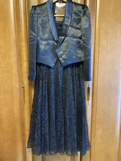 レースドレスとジャケット　9号　黒