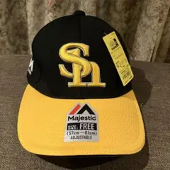 【新品タグ付き】福岡ソフトバンクホークス　キャップ　帽子　フリーサイズ