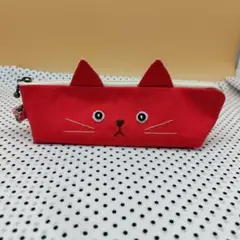 ペンケース②　猫柄　ハンドメイド